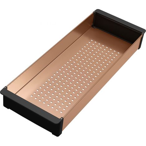 Franke Mythos Masterpiece BXM Zubehör Abtropfbecken mit synthetischem Rand, Edelstahl PVD Copper