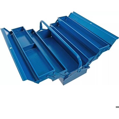 Caisse à outils - - Modèle vide - 5 compartiments - Métallique - 530 x 200 x 200 mm