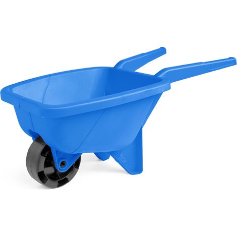 Carretilla de arena azul