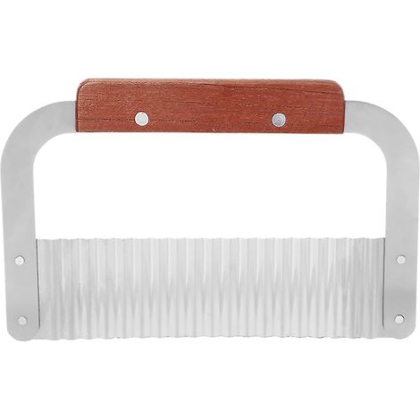 Coupe-frites ondulé en acier inoxydable (1/5)