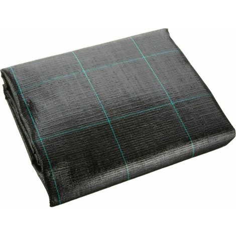 TELO PACCIAMATURA NERO QUADRETTATO VERDE POLIPROPILENE ANTISTRAPPO MT 50 X 2 mt