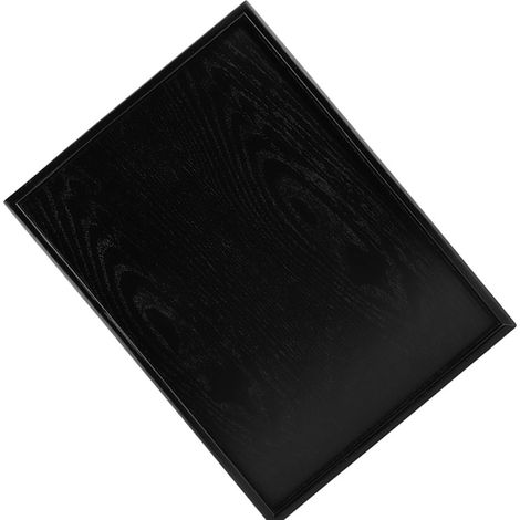 Rechteckiges Serviertablett aus Massivholz für Tee, Kaffee, Snacks und Mahlzeiten, 40 x 30 cm (1/5)