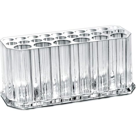 Scatola porta cosmetici, portagioie, portapenne, organizer da scrivania, trucco, portapenne trasparente, accessori per il trucco, articoli per ufficio, pennello per il trucco (1/5)