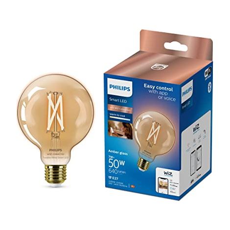 Ampoule Philips g95 7W LED dimmable ambre (1/4)