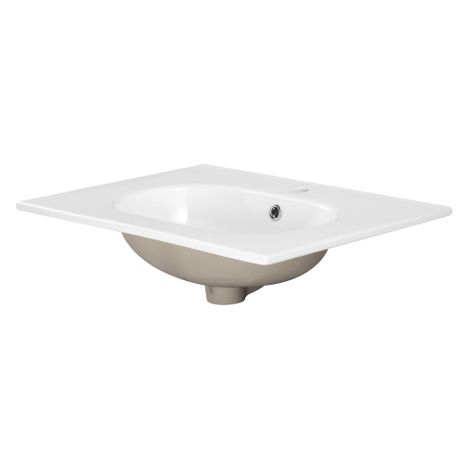 Saniclass Chaci Lavabo - 60x46x14cm - 1 trou de robinet - céramique - blanc