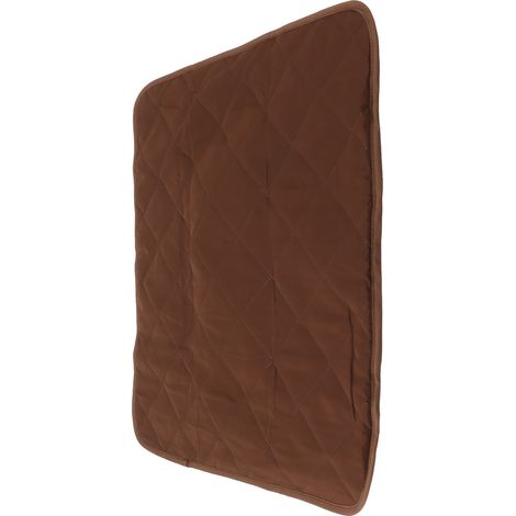 Coussin de chaise marron, antidérapant, absorbant l'eau, en coton de qualité supérieure, pour la maison, les voyages, la voiture ou le bureau. (1/5)