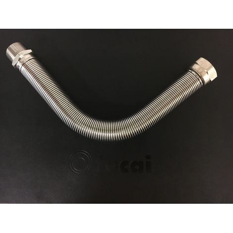 Edelstahl Anschlussschlauch für Heizkessel AG/IG 1/2" DN12 150-300 mm