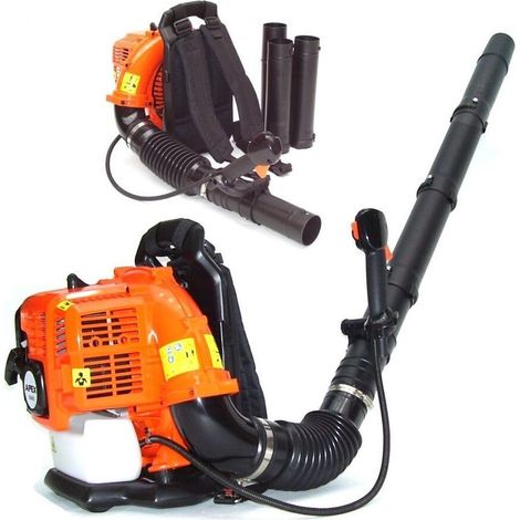 TRADE SHOP - Soffiatore A Zaino Con Motore A A Scoppio Da 42,7cc - 2 Tempi Foglie Giardino - (1/4)