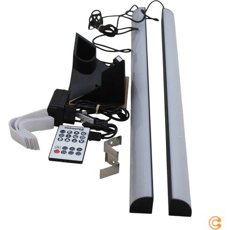[NEUWERTIG] B-Ware Paulmann Lichtleiste Led Entertain Set Rgb Dynamic Schwarz Fernbedienung 2er Set