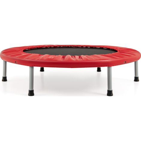 Trampoline Pliable Ø 97cm, Charge 150 kg, Tapis en PP, 32 Ressorts en Acier, 6 Patins Antidérapants, Trampoline Enfants Adultes (1/5)
