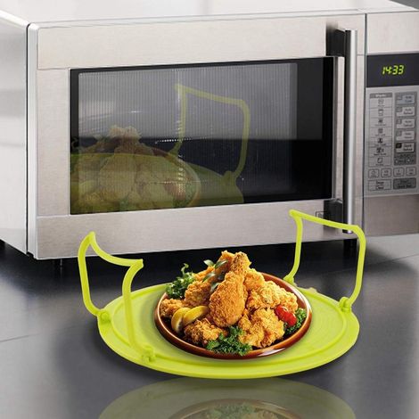 Support micro-ondes en plastique alimentaire, panier vapeur pliable, cuit-légumes rapide, accessoire de cuisine réutilisable, 3 tailles, sans BPA. (1/5)