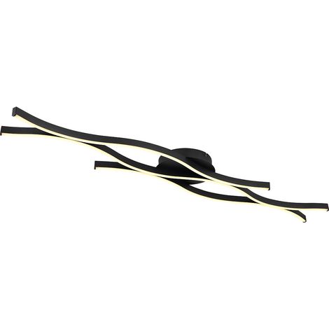 Globo - plafón - Geronimo - negro - metal - LED - 67206D