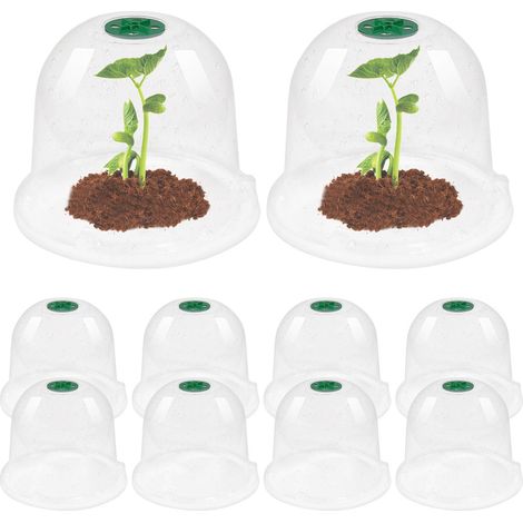 Dôme d'humidité pour , cloche de jardin pour , cloche de serre, cloches de jardin réglables, couvercle transparent pour à salade pour protéger contre les oiseaux (1/5)