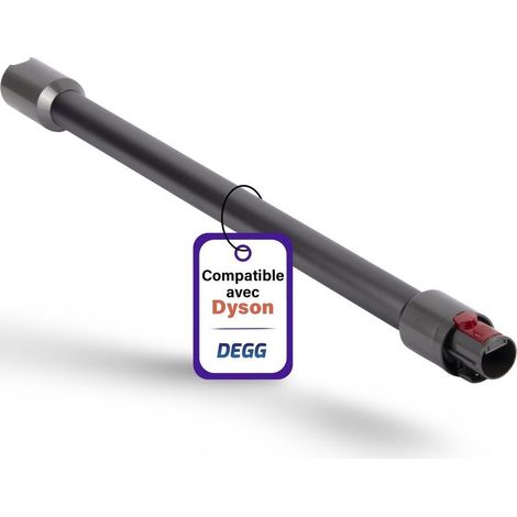 Teleskoprohr – Kompatibel mit Dyson Staubsaugern V7, V8, V10, V11 und V15, 74-mm-Verlängerungsrohr, Ersatzteile für das Saugrohr, Staubsaugerzubehör – Farbe: Schwarz (1/5)
