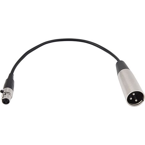 Mini-XLR-Buchse auf 3-poligen XLR-Stecker auf Mini-XLR-Stecker (3-polig) – Adapterkabel für Gürteltasche auf Mikrofonanschluss (1/5)