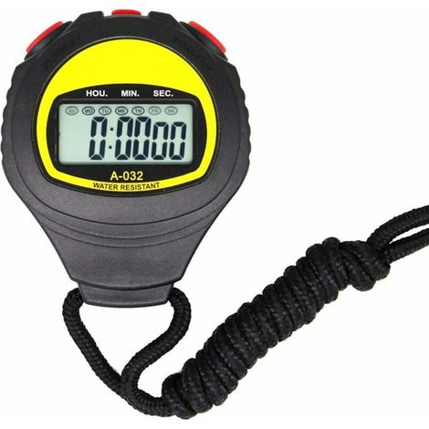 Grand écran électronique Chronomètre Professionnel Courir minuterie Sport Arbitre entraîneur Chronographe