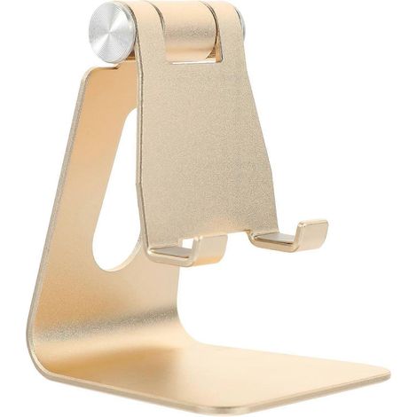 Support réglable pour tablette, support rotatif pour téléphone, adapté à une utilisation sur bureau ou de chevet, compact et compatible avec tous les smartphones. (1/5)