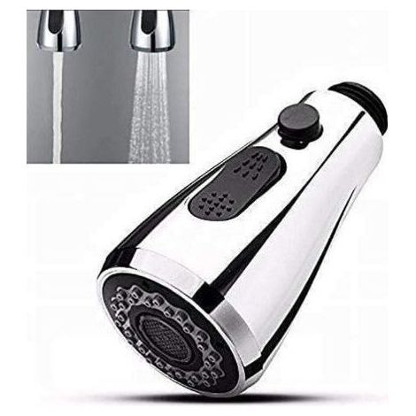 Douchette Rétractable Evier Robinet Cuisine Avec Bouton Stop 2 Types de Tête Univers (1/5)