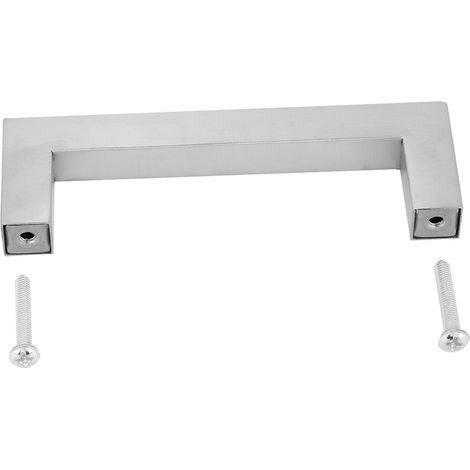 Poignée de meuble en acier inoxydable 304 argenté de 12 mm, style simple, accessoire de porte (128 mm) (1/5)