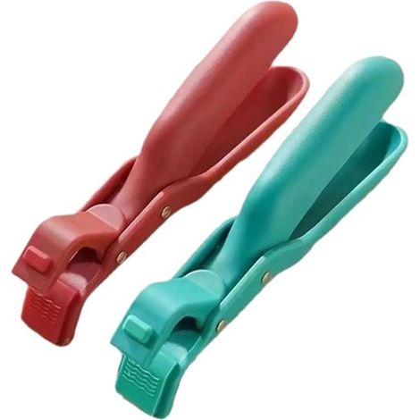 Pinces anti-brûlures multifonctions pour plaques chauffantes - support antidérapant en silicone pour bols (1/5)