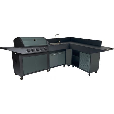 Cocina BURN 80 PREMIUM con esquina -
