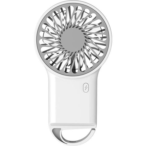 1 Ventilateur Portatif,Rechargeable USB,3 Vitesses,Crochet Pliable,Voyage Camping Bureau