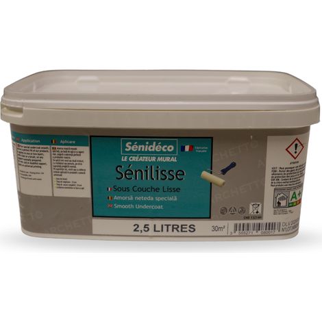Sous-couche acrylique Lisse SENILISSE 2,5L pour 25m²