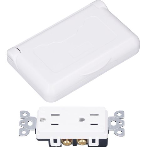 Prise étanche avec couvercle, norme américaine, pour camping-car, 15 A, 125 V CA. (1/5)