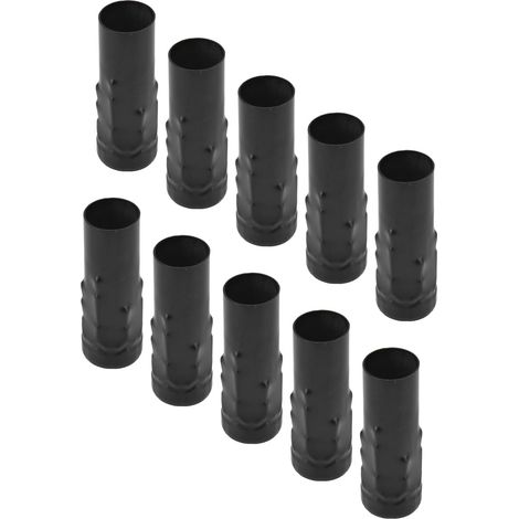 Manchon De Base De Lampe De Bougie De Lustre, 10 Pièces, E14 Douille de Bougie caches Bougies Lustre Tubes Fausses Bougies Gouttes pour lustres en Cristal (Noir) (1/5)