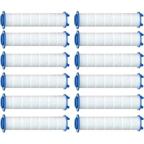 Filtre de Douche Rechange 12PCS pour Eau Dure - à Haut Rendement éLiminer le Chlore et Fluorure Accueil