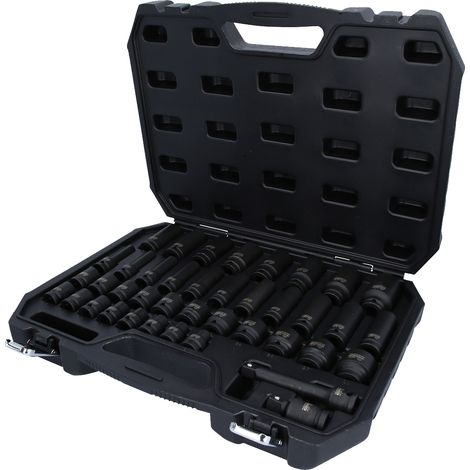 KS Tools - Coffret de douilles 1/2'' à chocs courtes et longues, 40 pièces - 515.0065