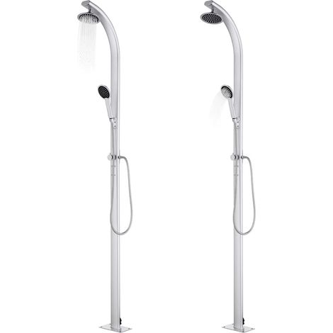 Maison Exclusive - Ducha de jardín de aluminio 215 cm (1/5)