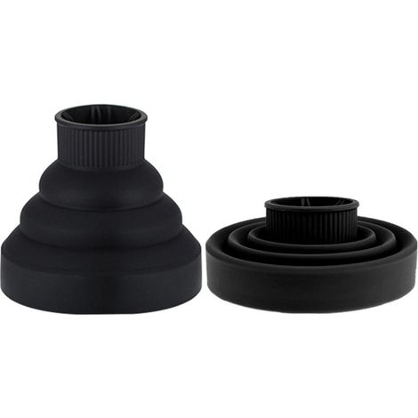 Diffuseur pliable pour sèche-cheveux ionique, séchage rapide, portable, pliable et léger, en silicone, accessoire de coiffure professionnel.