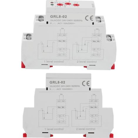 Contrôleur de Niveau d'Eau Relais 10A AC/DC 24V-240V pour Réservoir