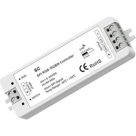 Contrôleur RGB / RGBW SPI pour rubans LED IC intelligents 5-24V (1/5)