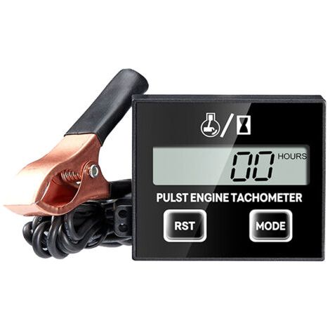 Tachymètre induction pour tronçonneuse et tondeuse, écran LCD haute résolution, minuteur dépannage moteur essence (1/5)