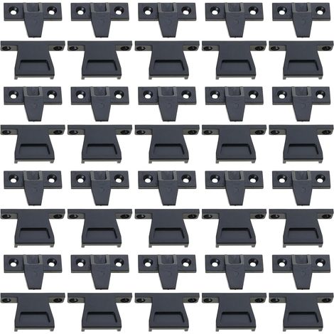 Lot de 20 panneaux plinthe à clipser pour meubles, supports (1/5)