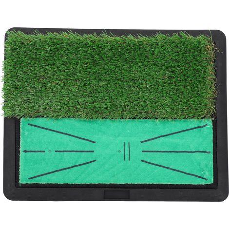 Tapis d'entraînement de golf antidérapant avec gazon artificiel pour l'entraînement quotidien à domicile, au bureau ou en extérieur. (1/5)