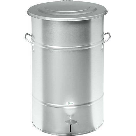 Kongamek, Poubelle avec couvercle, capacité 70 l, avec pédale