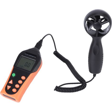 Anémomètre numérique portable 816B avec écran LCD rétroéclairé et capteur de vitesse du vent (1/5)