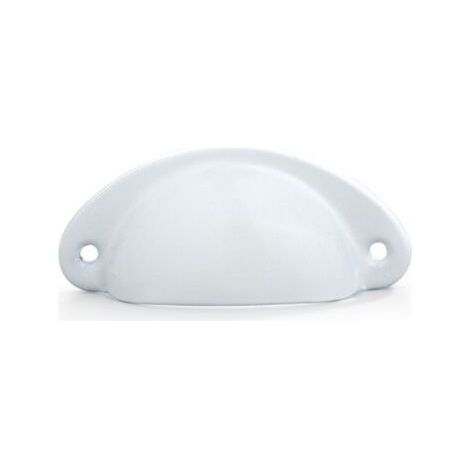 Peint en blanc-Poignee de meuble cuisine, 20 pièces poignée meuble, bouton de meuble, poignet meuble, poignee de meuble cuisine en fer courbé pour décorer des coiffeuses, des tiroirs, des meubles (1/4)