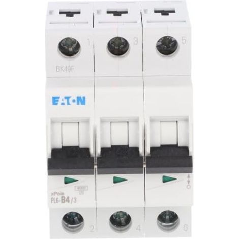 Eaton PL6-B4 Interruttore Magnetotermico a 3 poli 400V Standard
