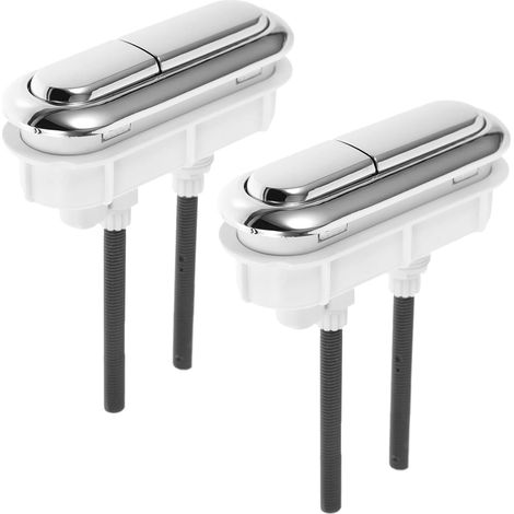 Lot de 2 Boutons de chasse d’eau Double, 100×30 MM, ABS (1/5)