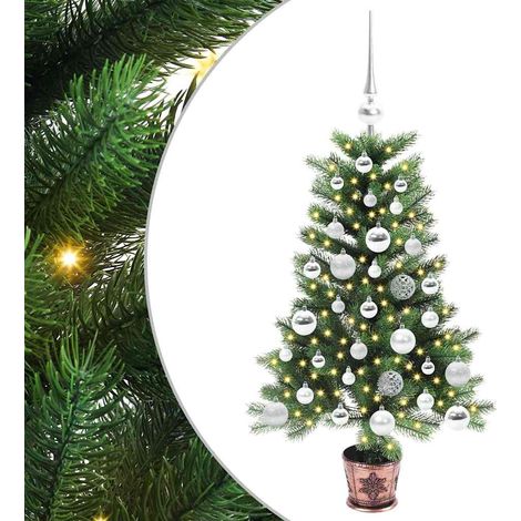 Sapin de Noël,Arbre de Noël avec 150 LED avec support Vert 90 cm PE CFW68034 (1/5)