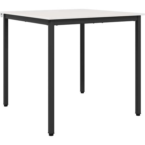 Dining Table White 80 x 80 x 75 cm Solid Pine Wood vidaXL