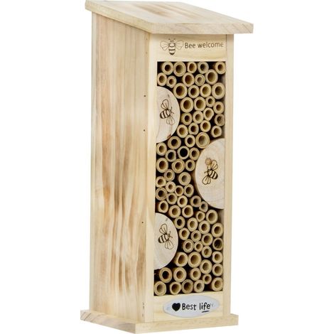 CJ Wildlife Insektenhotel Floreana natur 13 x 12 x 32,2 cm Insektenhotels & Bienenschutz