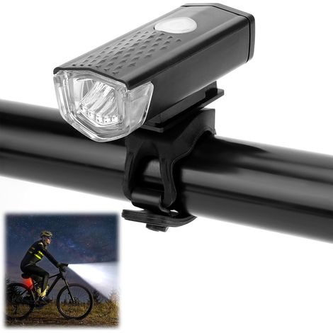 Oferta de luces para bicicleta, luces delanteras y traseras para bicicleta, faro delantero USB para bicicleta, luz impermeable para bicicleta, luz delantera y trasera ultrabrillante para bicicleta, ap (1/5)