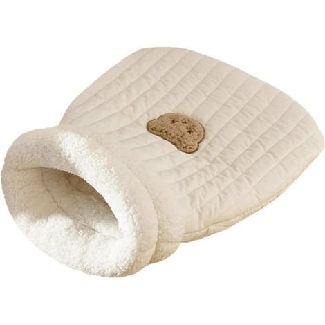 Sac de couchage pour chat, panier en lin, paniers confortables et lavables disponibles en plusieurs tailles. (1/4)