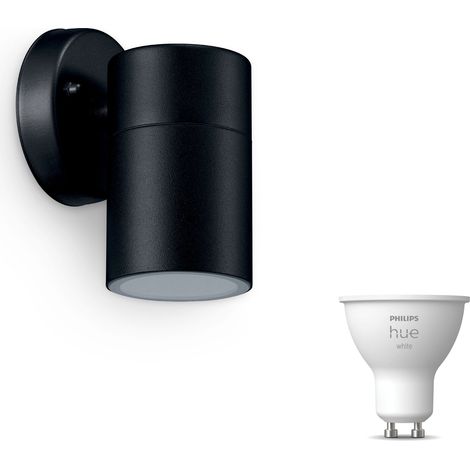 Philips Hue Kylis Aplique de pared exterior GU10 (Negro) Luz blanca cálida - White (1/5)