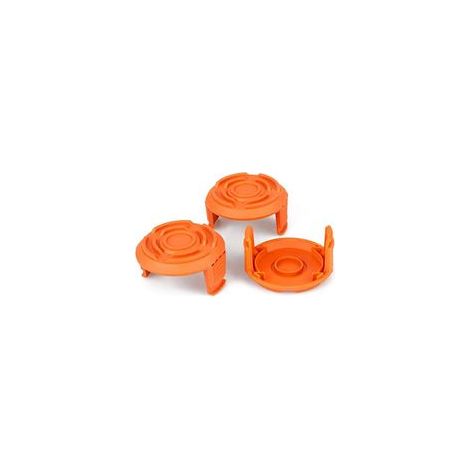 Lot de 3 couvercles de bobine de rechange pour coupe-herbe Worx – Protection ligne de coupe – Compatibilité avec modèles WORX WA6531 (1/5)